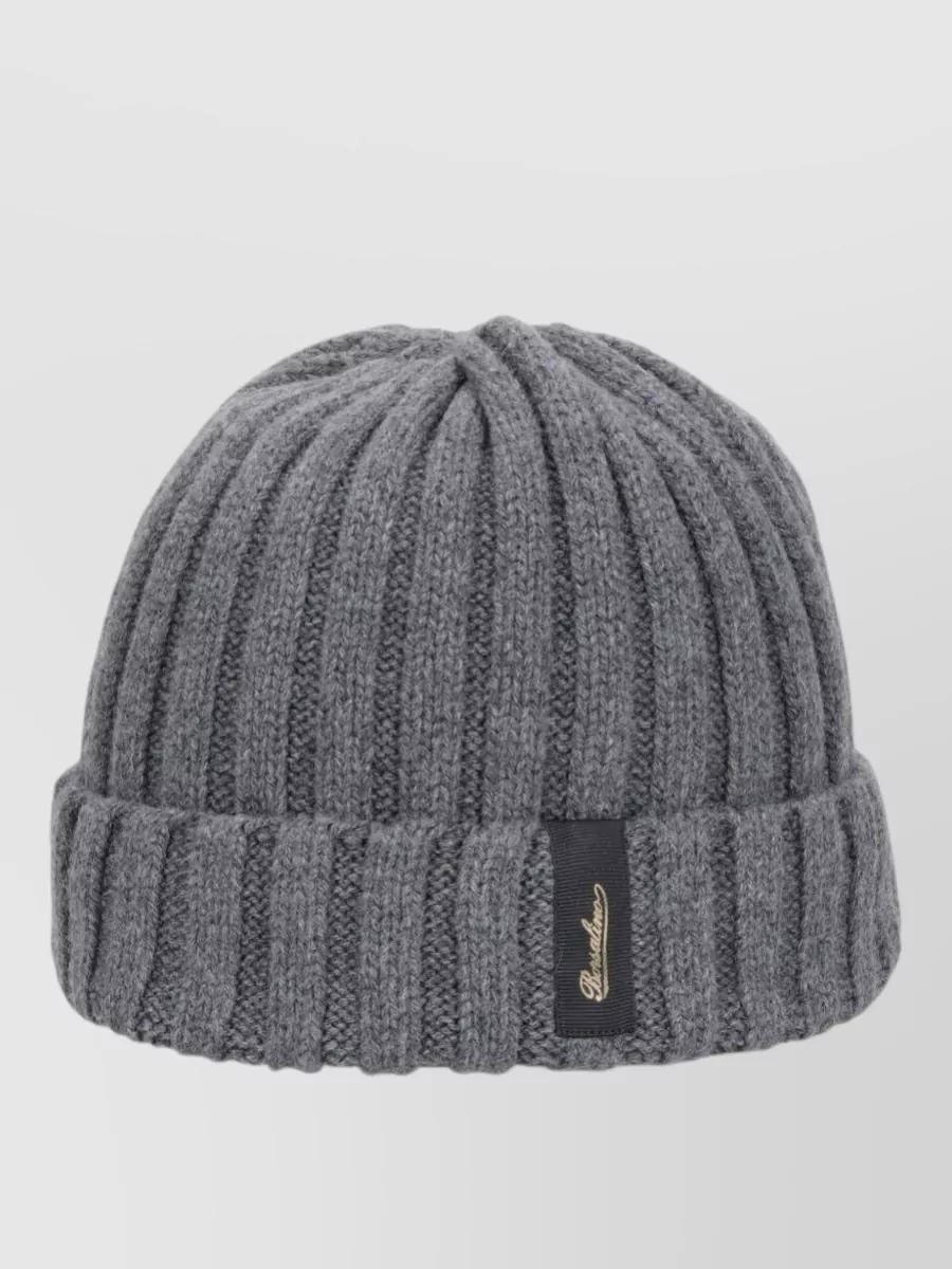 Borsalino ribbed cashmere beanie