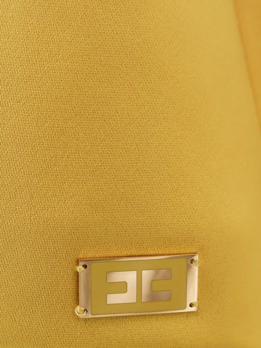 Elisabetta Franchi Satin Mini Dress Spaghetti Strap Design