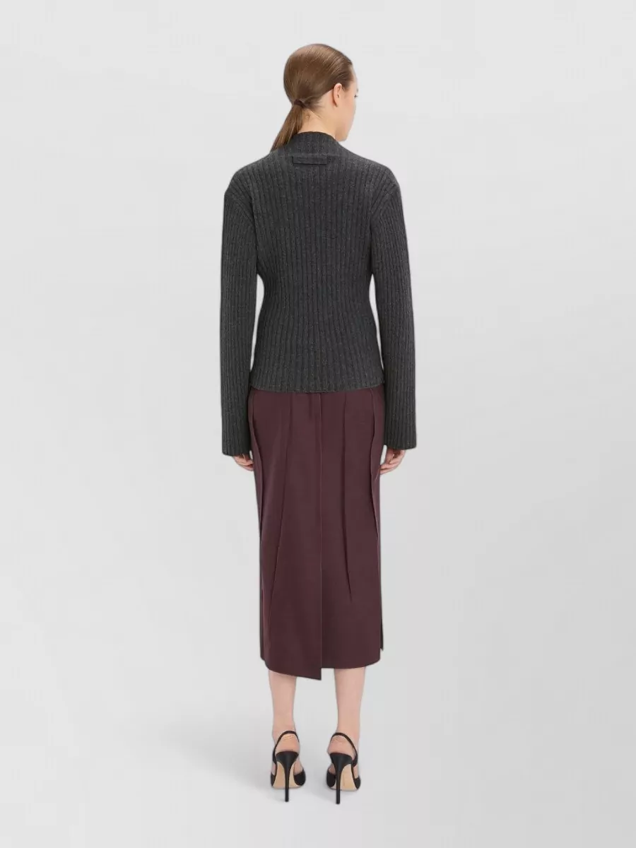 Victoria Beckham Cashmere Ribbed Turtleneck Sweater