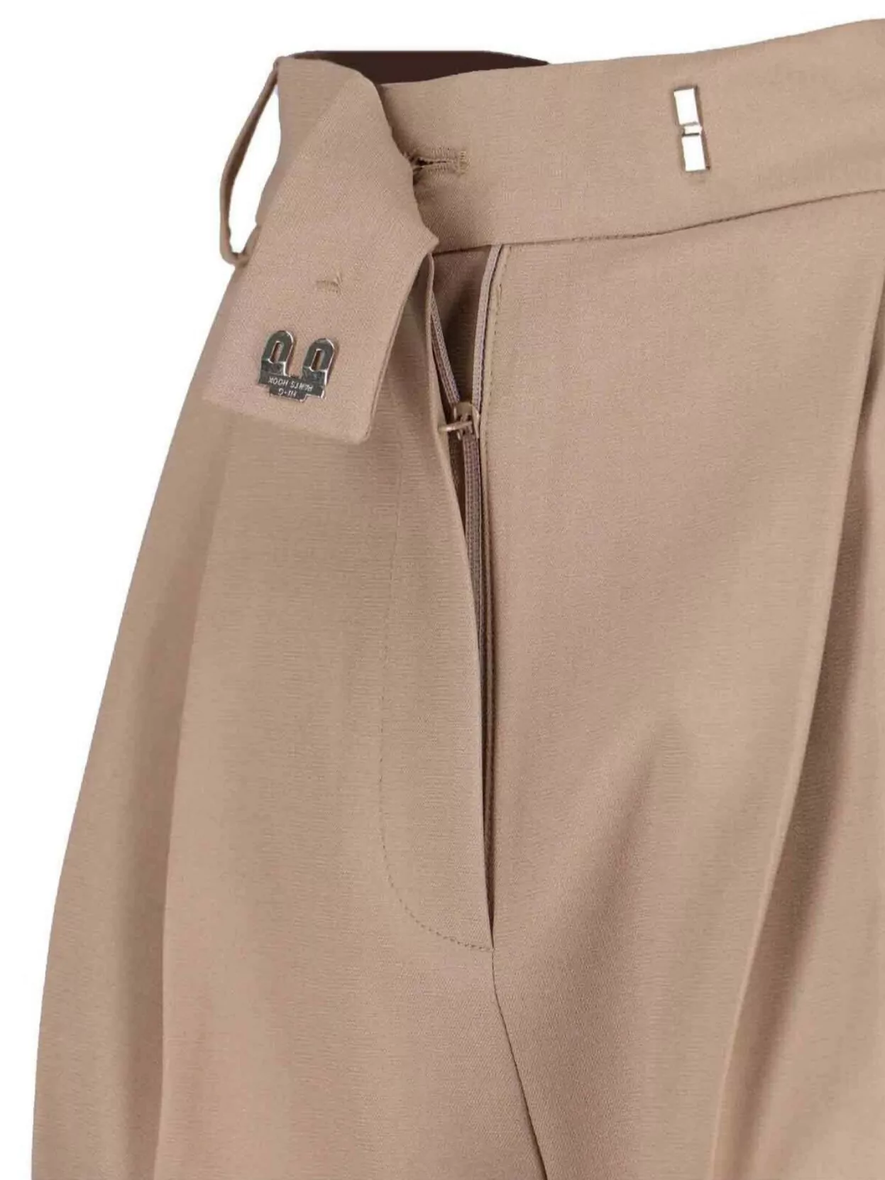 The Frankie Shop Straight Trousers With Back Pocket And Pleated Design