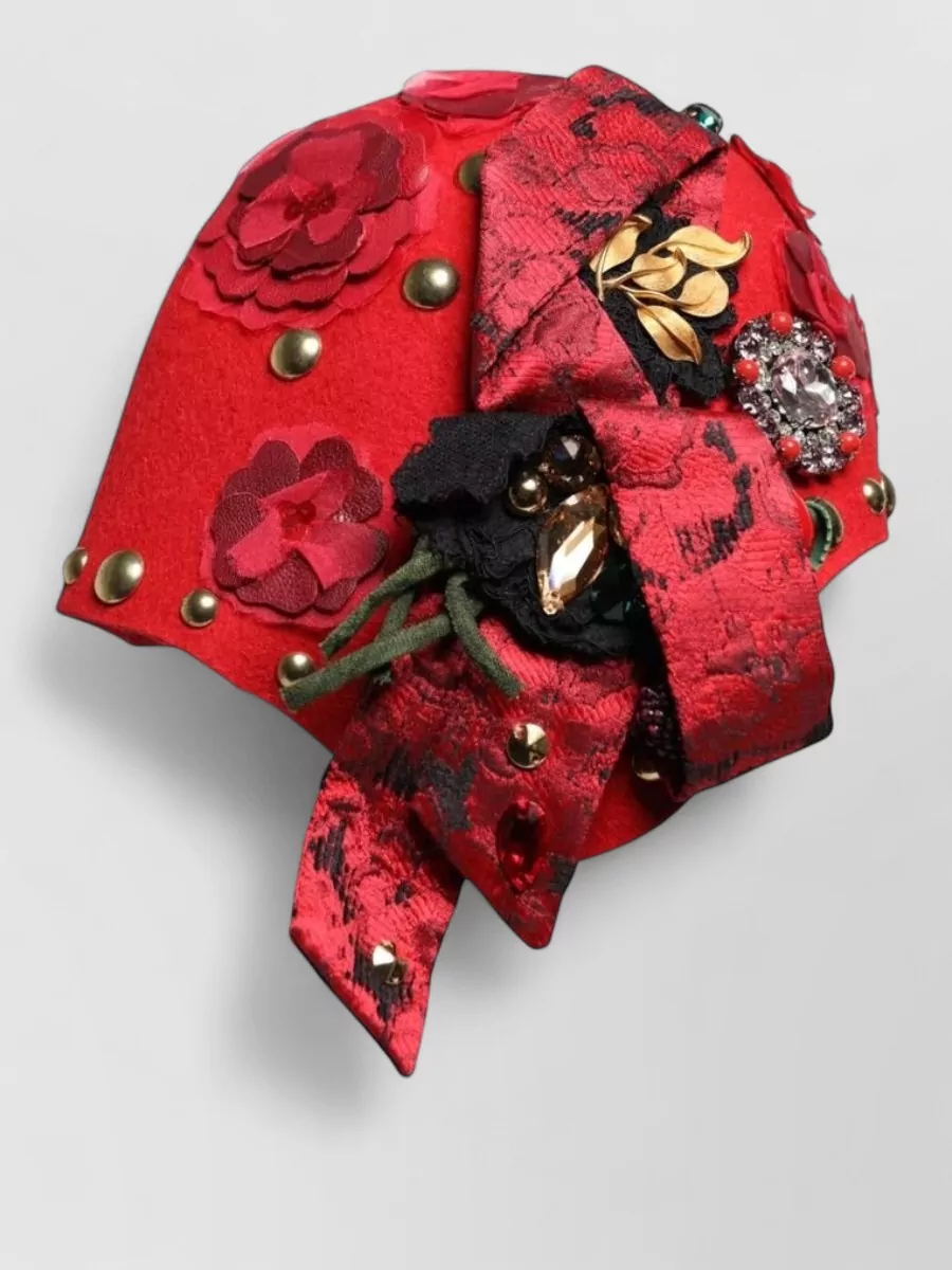 Dolce&Gabbana crystal-embellished hat