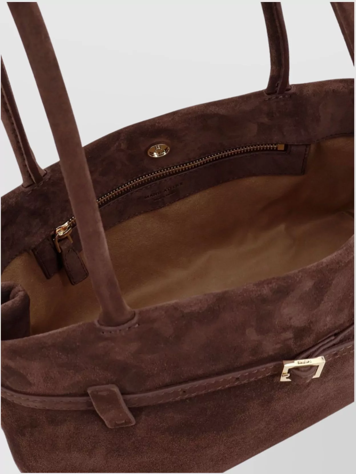 Manu Atelier Na Na Suede Shoulder Bag