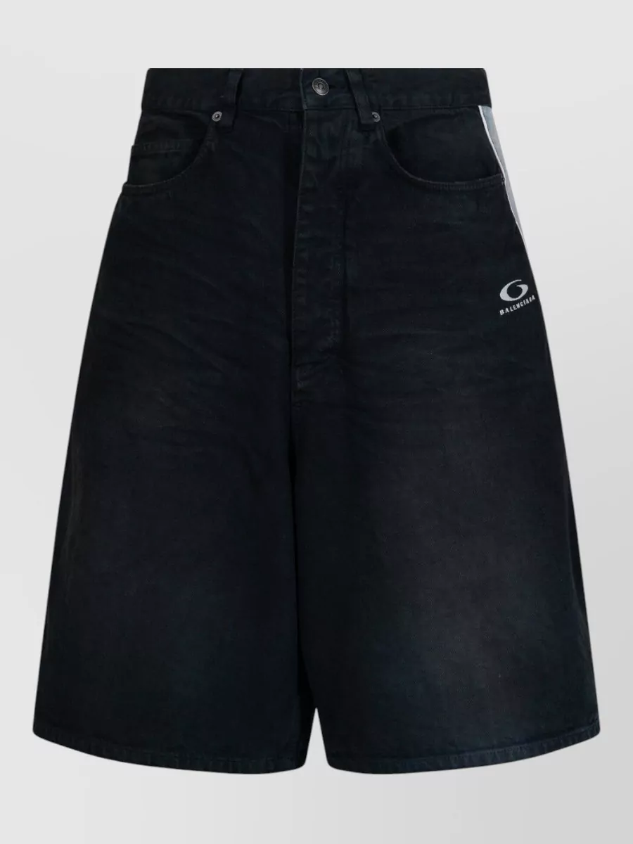 Balenciaga denim bermuda shorts