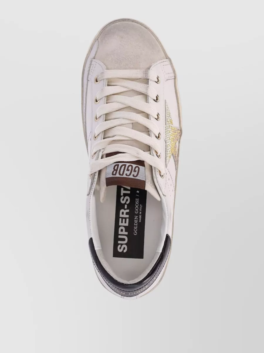 Golden Goose Leather Low Top Sneakers
