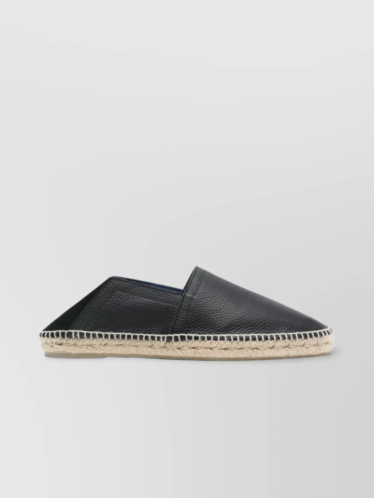 Castaner Leather Espadrilles With Braided Raffia Sole