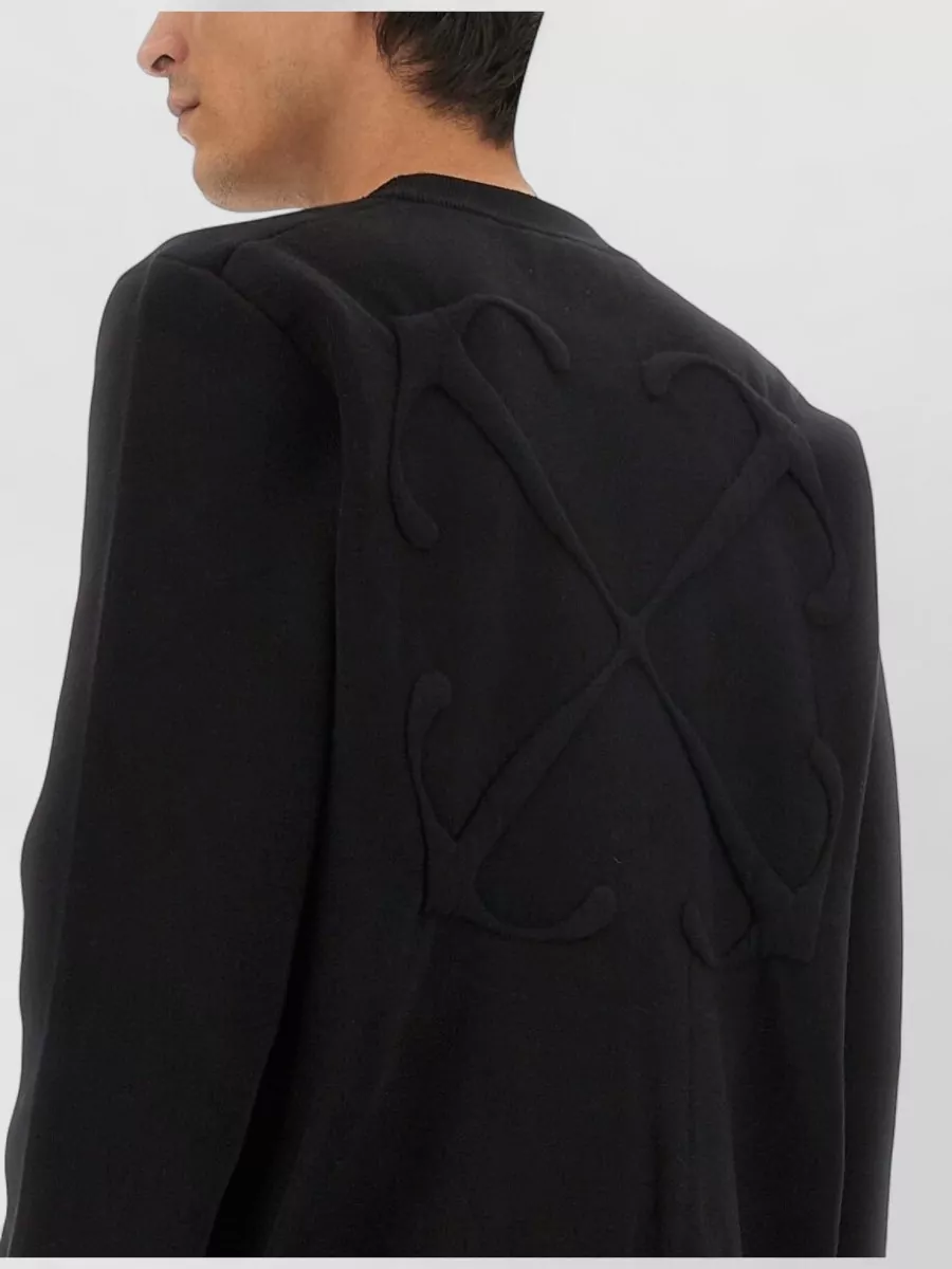 Off-White Cotton Regular-Fit Sweatshirt