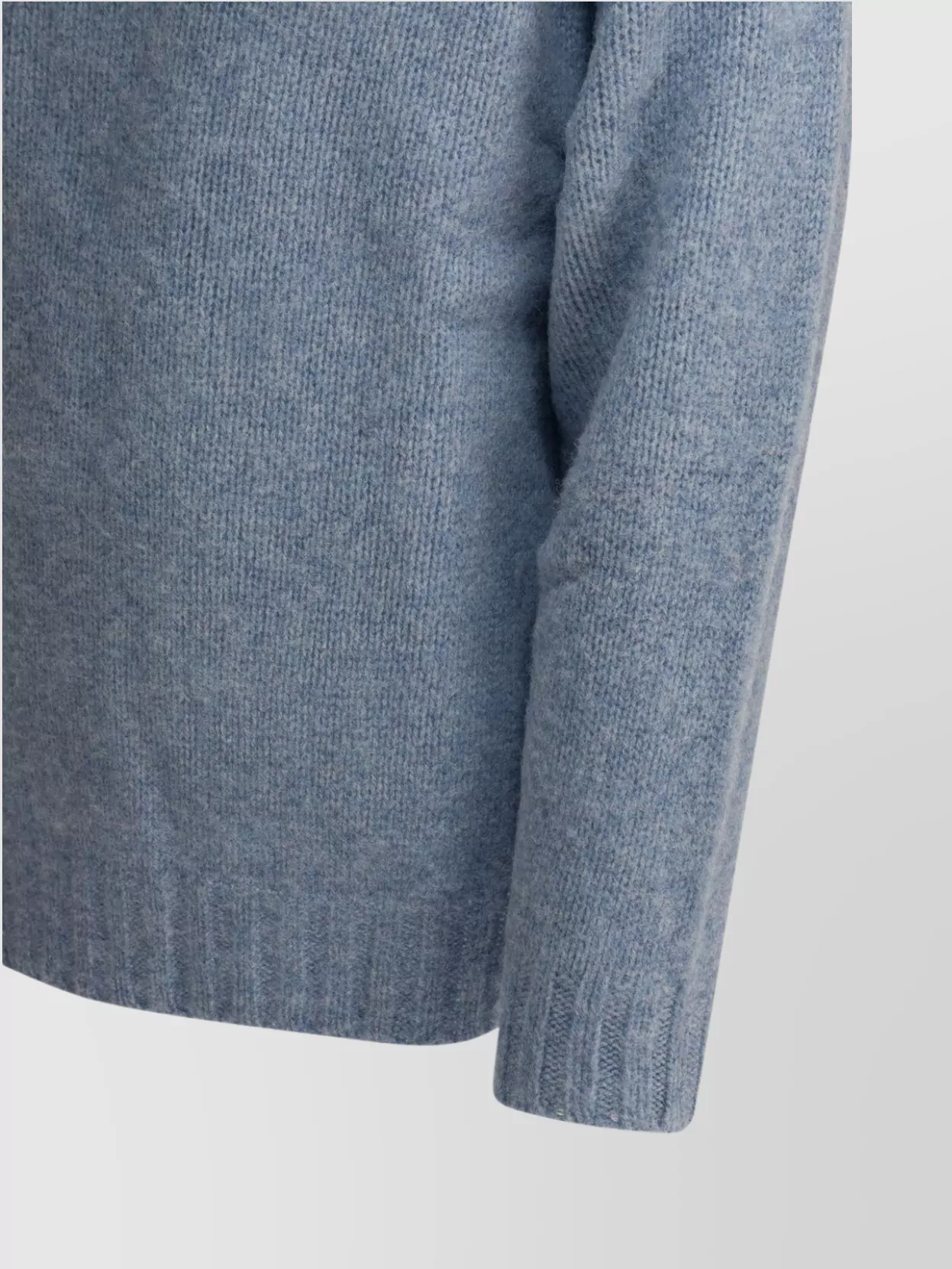 Beams Plus Soft Texture Crew Neck Knitwear With Ribbed Cuffs