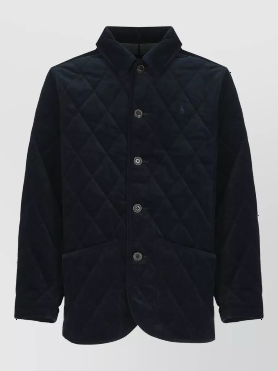 Ralph Lauren velvet ribbed padded jacket