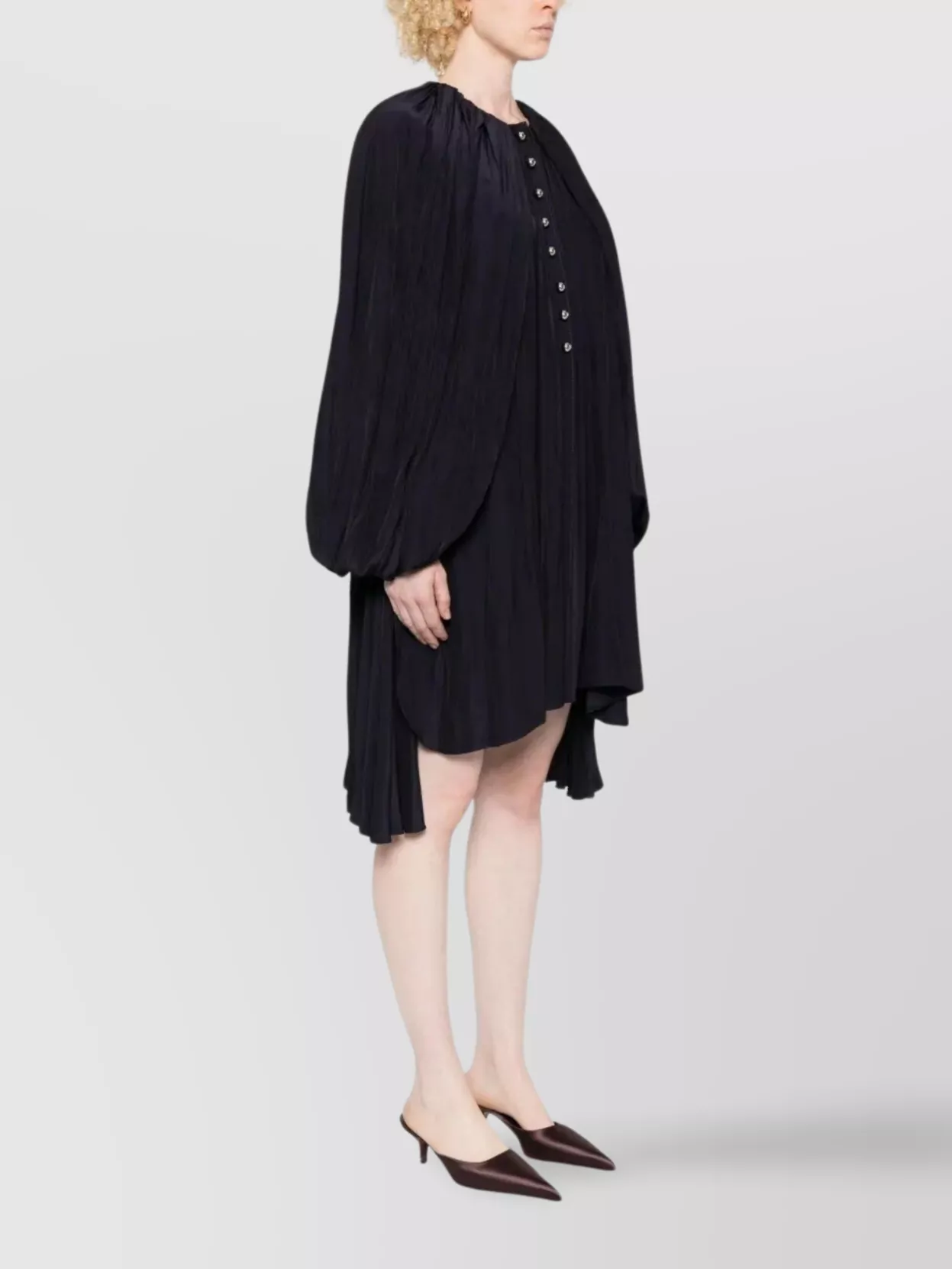 Lanvin Tunic With Puffy Sleeves And Pleats