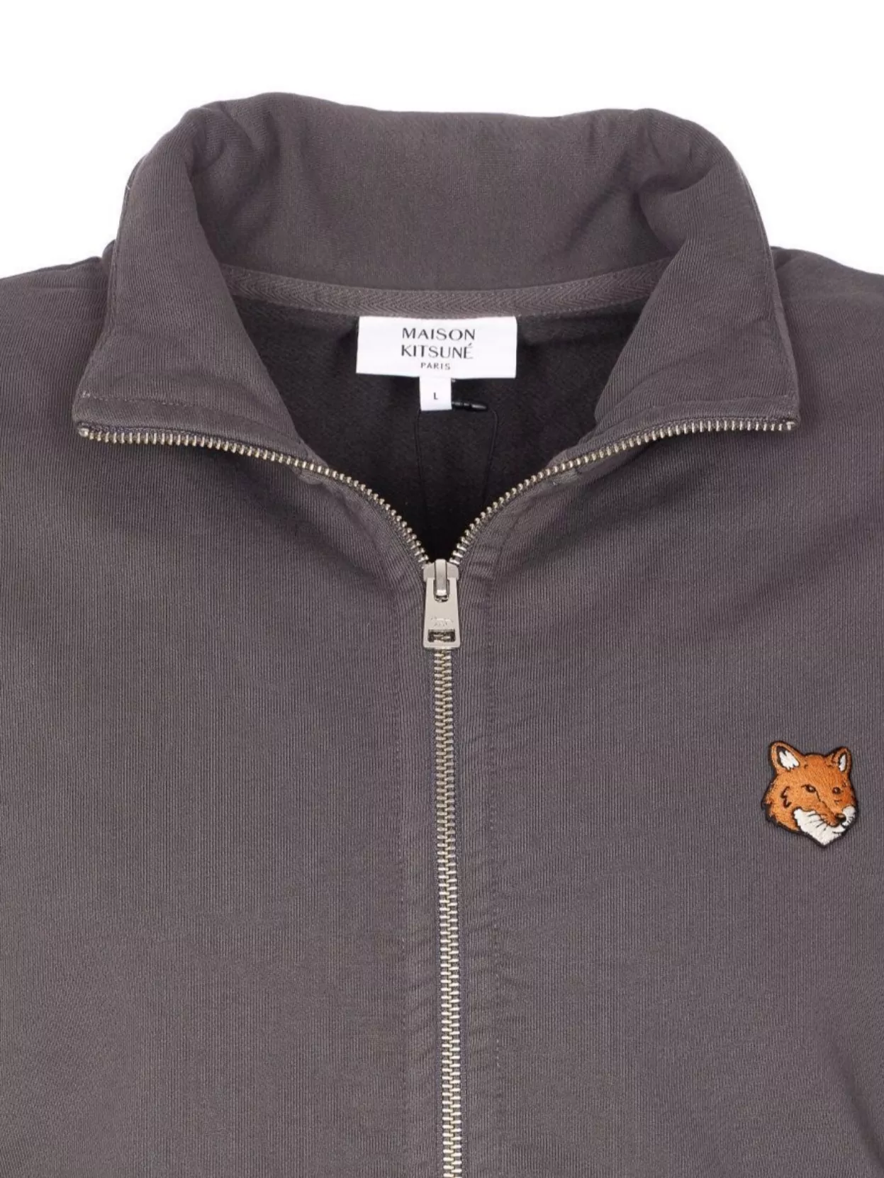 Maison Kitsuné Fox Head High Neck Long Sleeve Sweatshirt