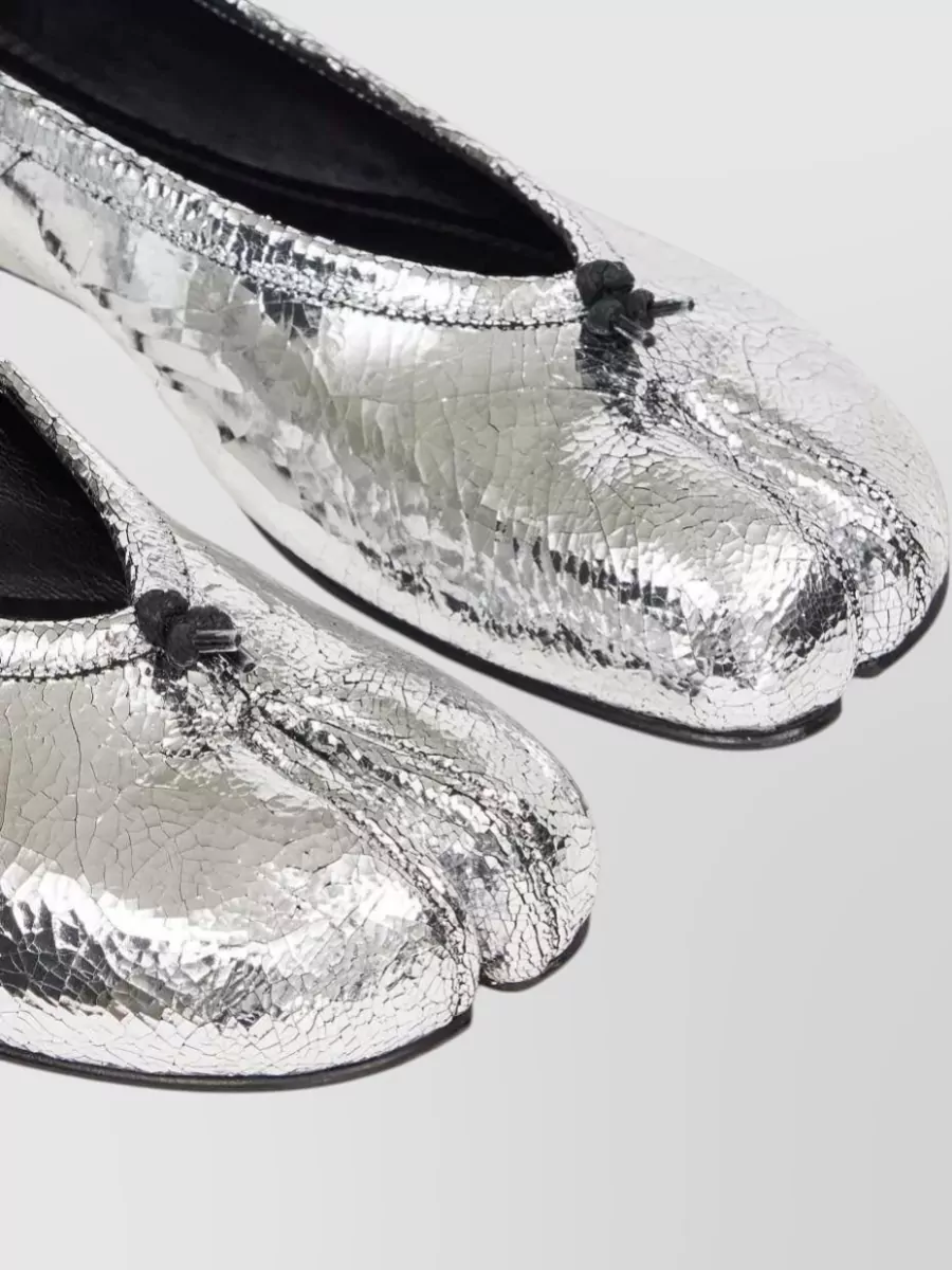Maison Margiela Tabi Split Toe Ballet Flats Bow Detail
