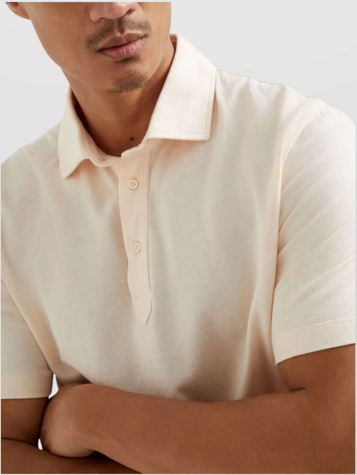Brunello Cucinelli Ribbed Collar Cotton Polo Shirt With Side Slits