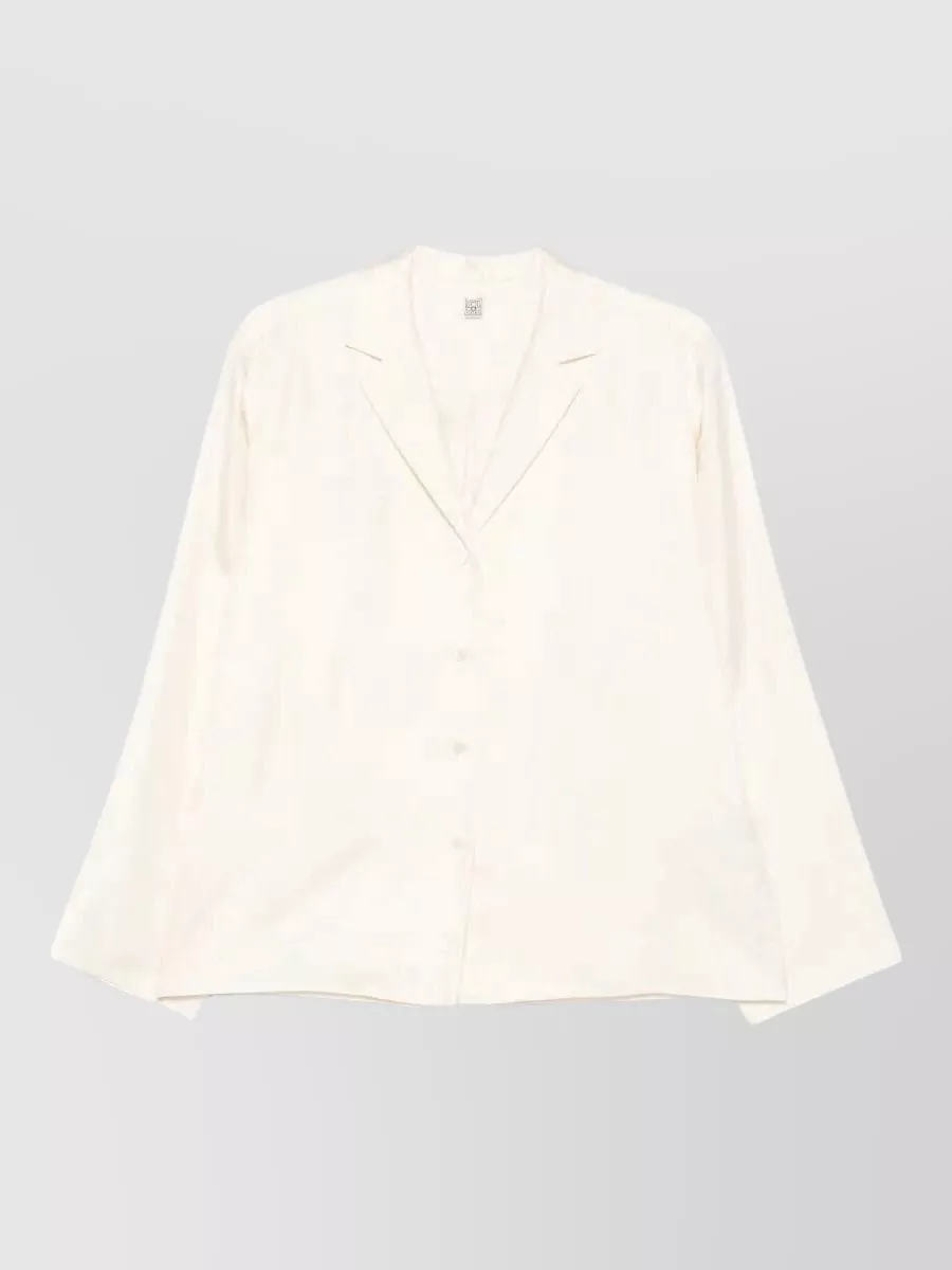 Totême Monogram Silk Pyjama Top