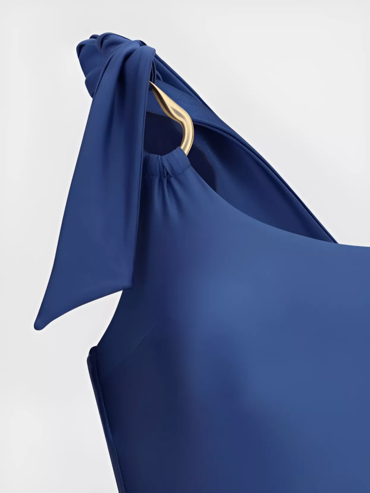 Zimmermann Ascension One-Shoulder Swimsuit Gold Detailing