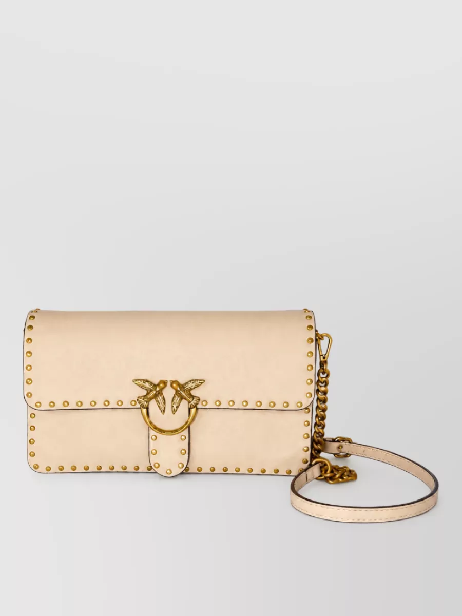 Pinko love bag leather clutch bag