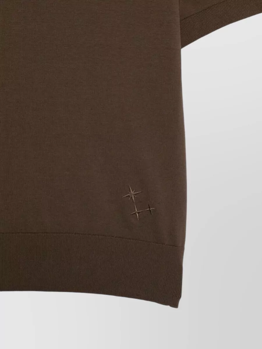 Laneus Knitted Cotton Jumper