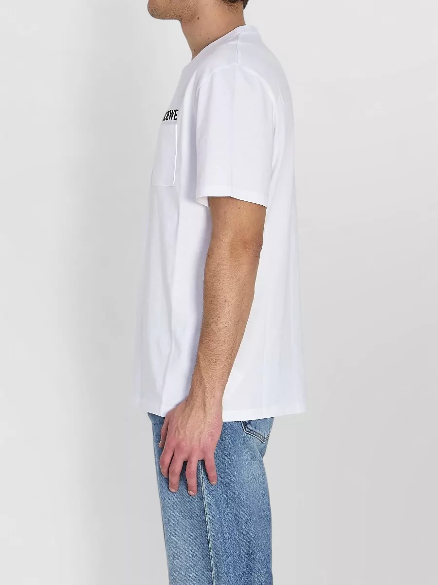 Loewe Cotton T Shirt Relaxed Fit Crew Neck