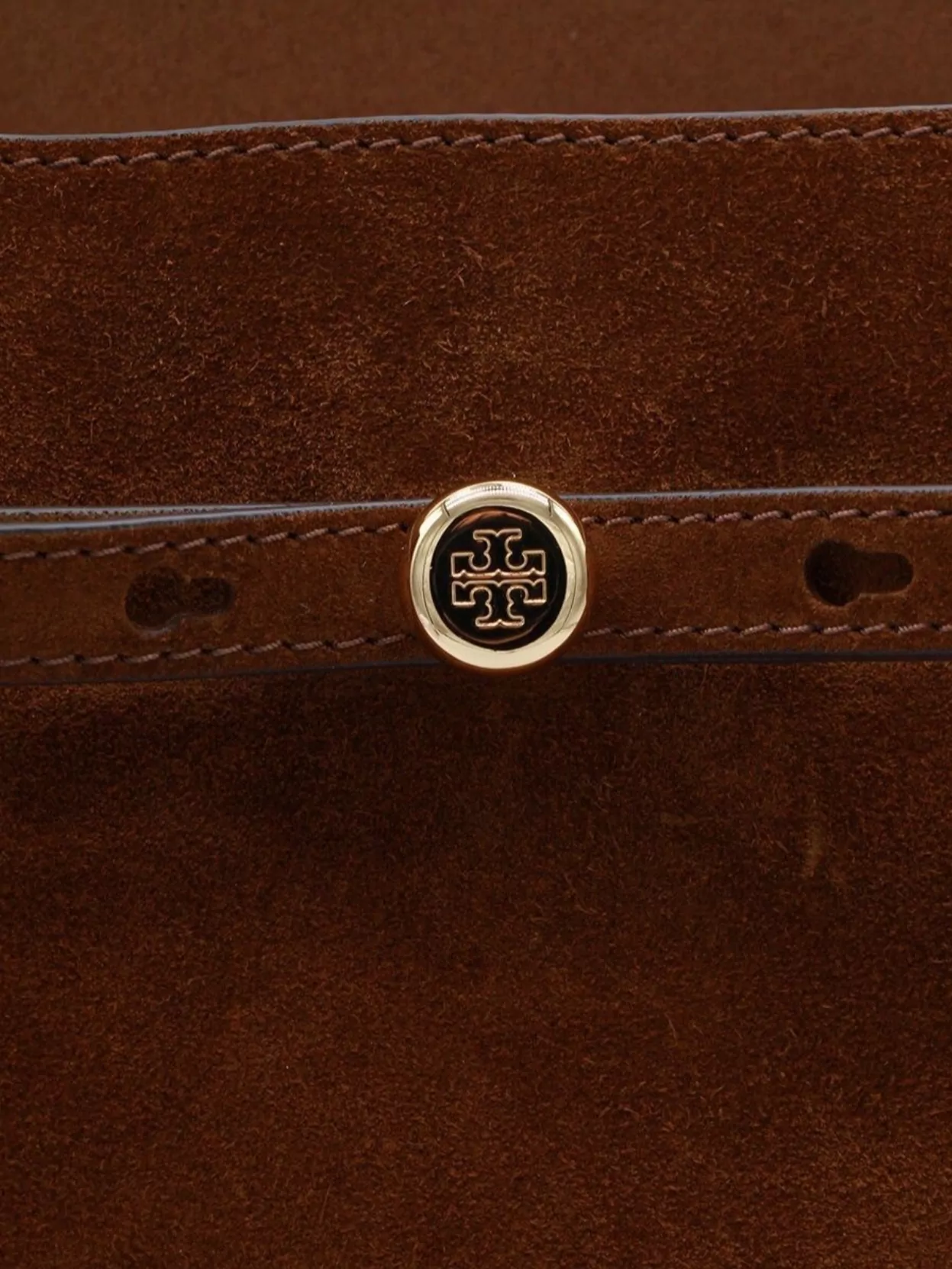 Tory Burch Suede Bucket Bag Adjustable Strap