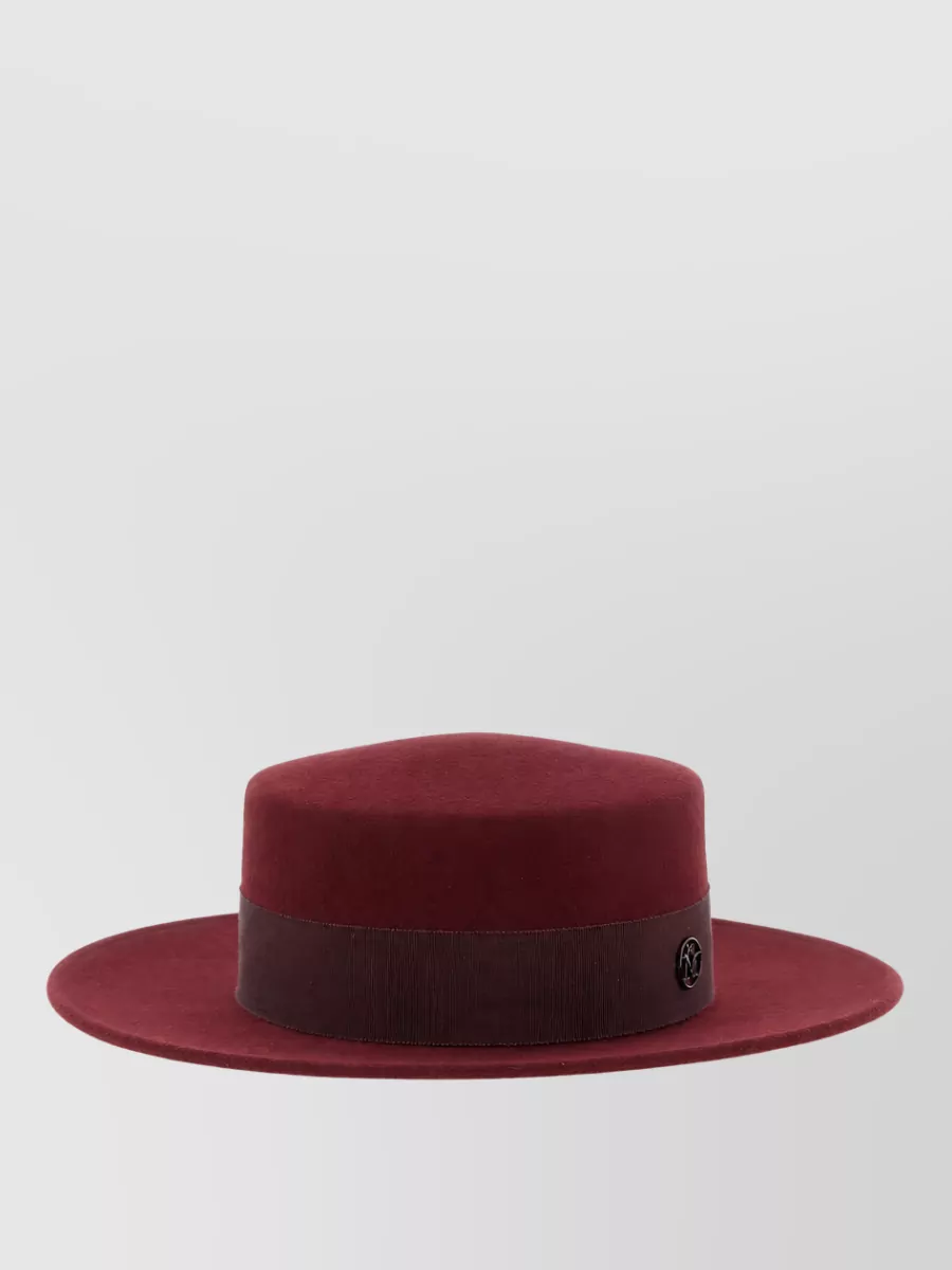 Maison Michel Wool Felt Boater Hat
