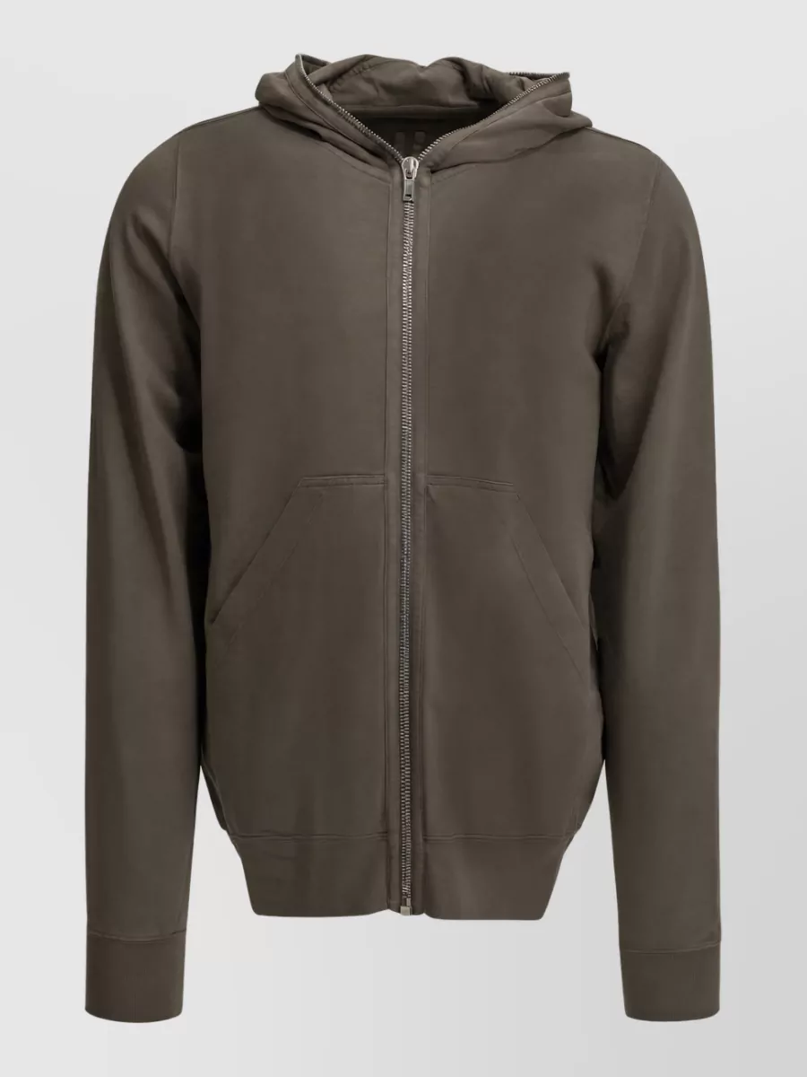 Rick Owens Drkshdw Cotton Zip Up Hooded Jacket