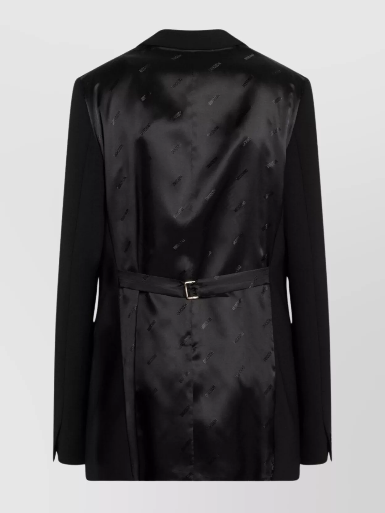 Moschino Single Breasted Jacket Notched Lapel In Black