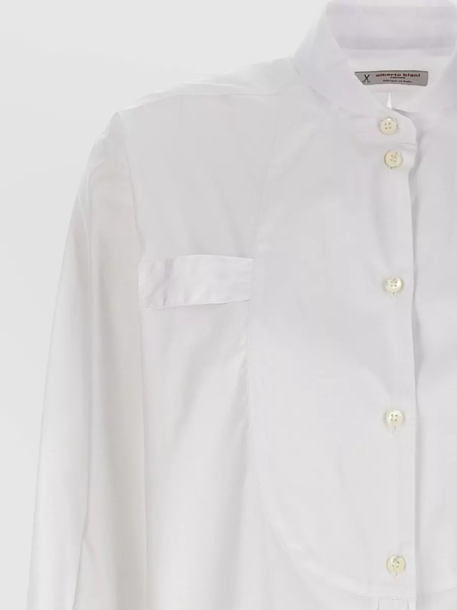 Alberto Biani Long Tuxedo Cotton Shirt