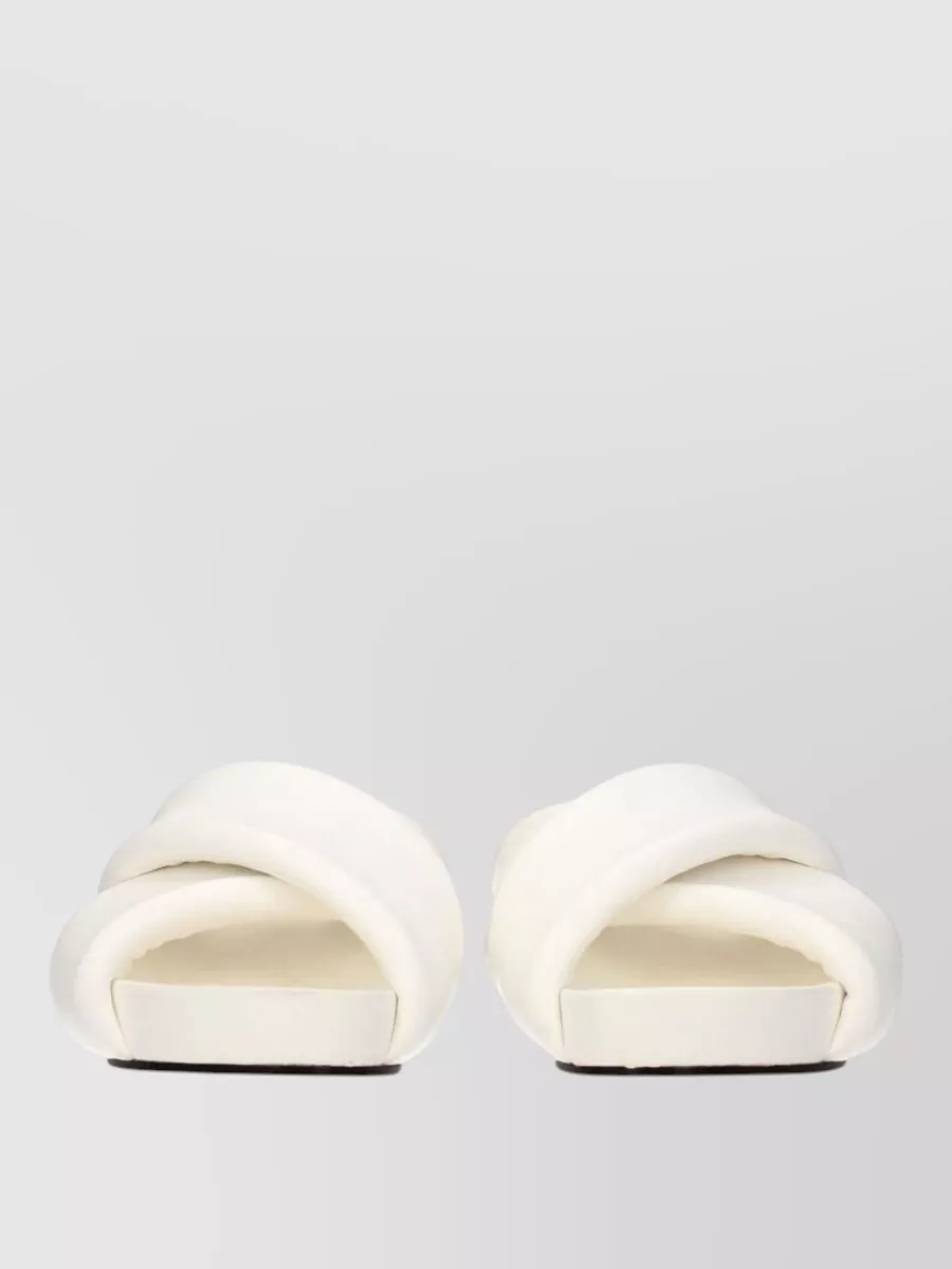 Jil Sander Leather Platform Sandals