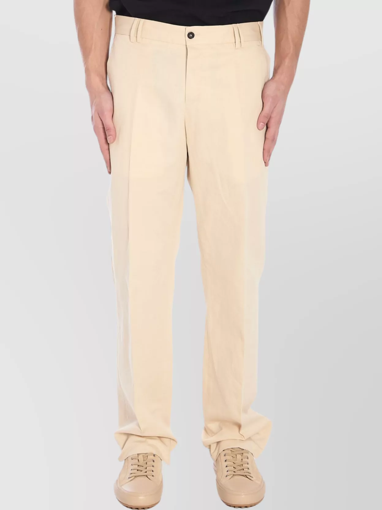 Pt Torino Michael Trousers In Neutral