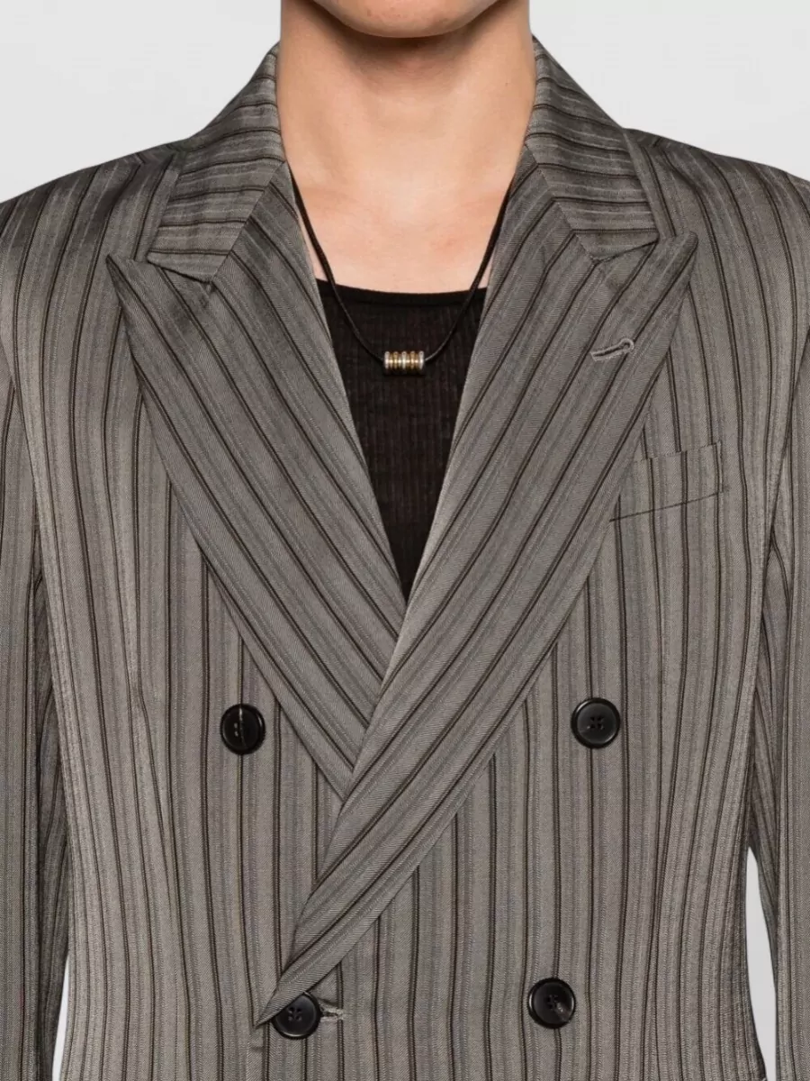 Dries Van Noten Viscose Double-Breasted Blazer