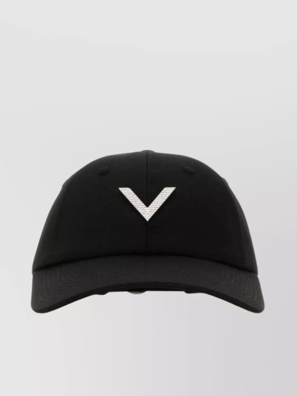 Valentino Stretch Cotton Baseball Cap With Curved Brim