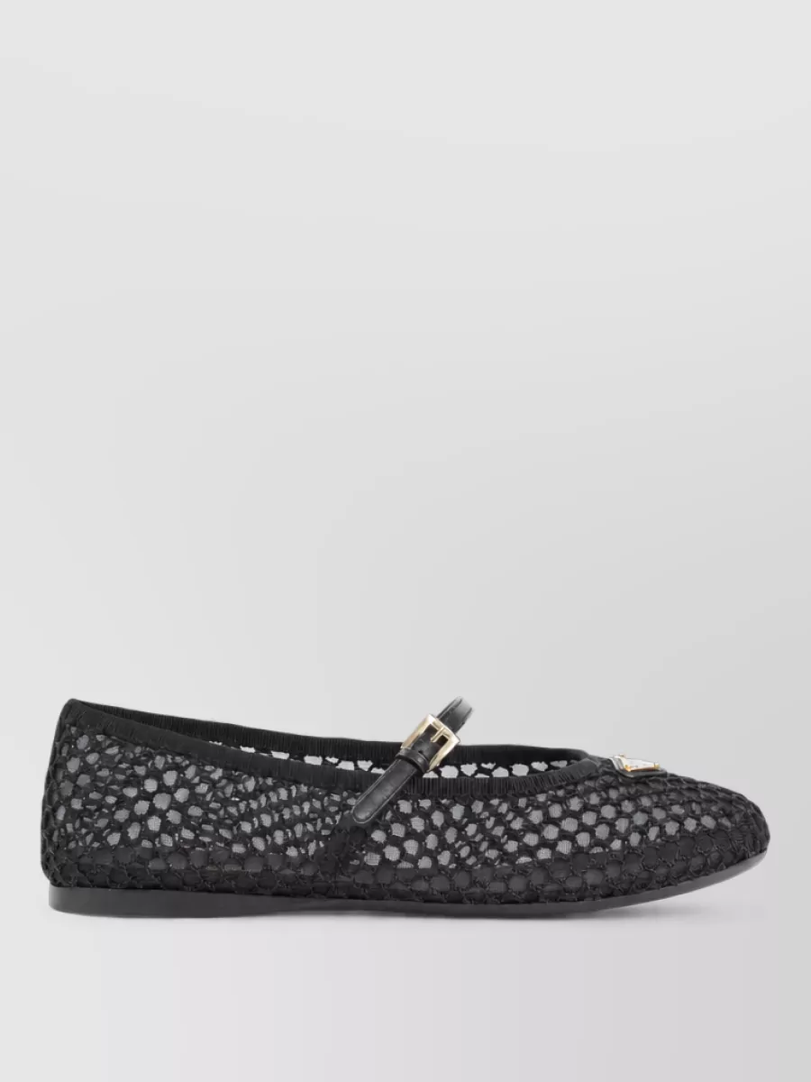 Prada Mesh Ballerina Flats