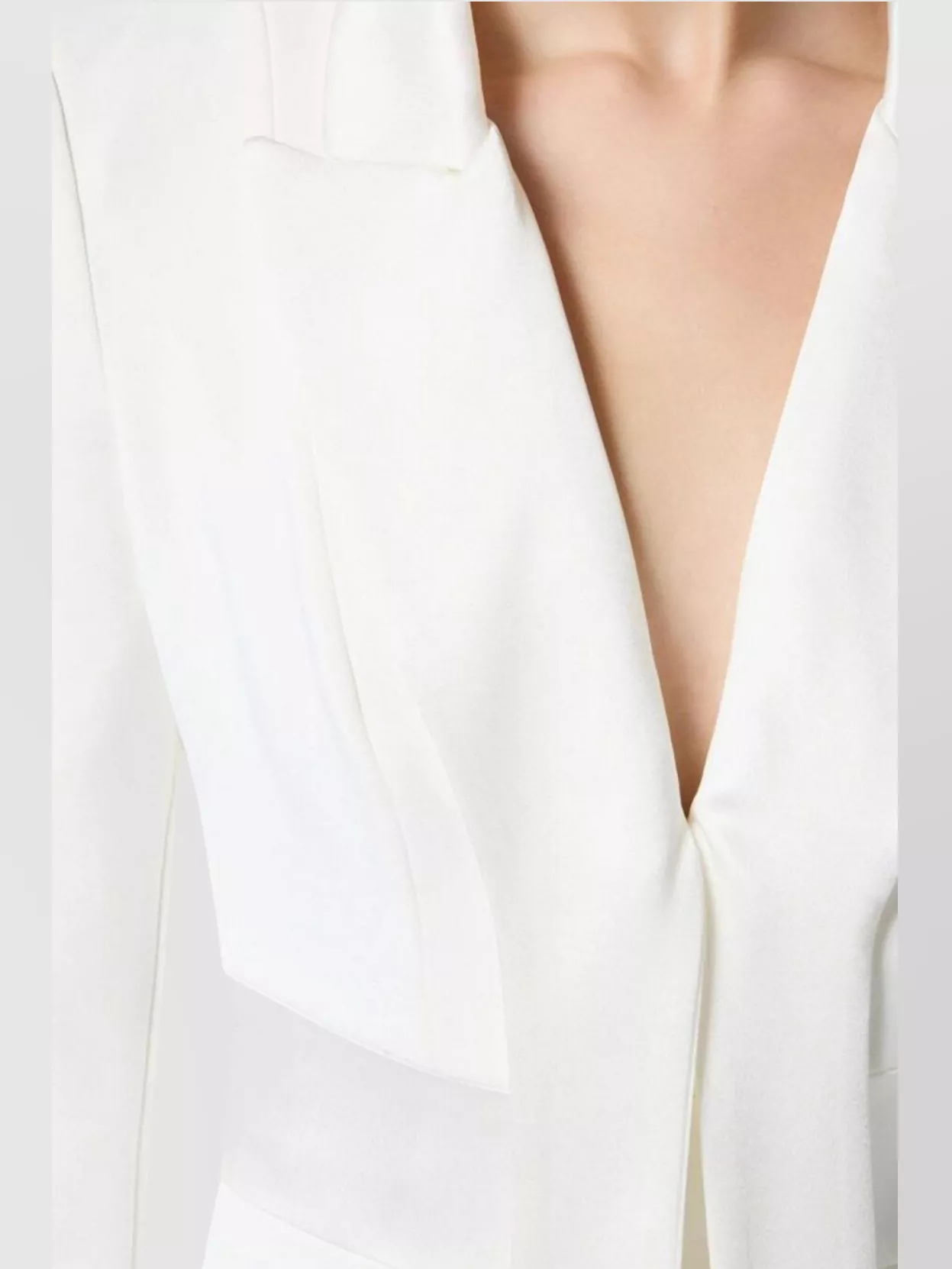 Elisabetta Franchi V-Neck Slit Sleeves Pads