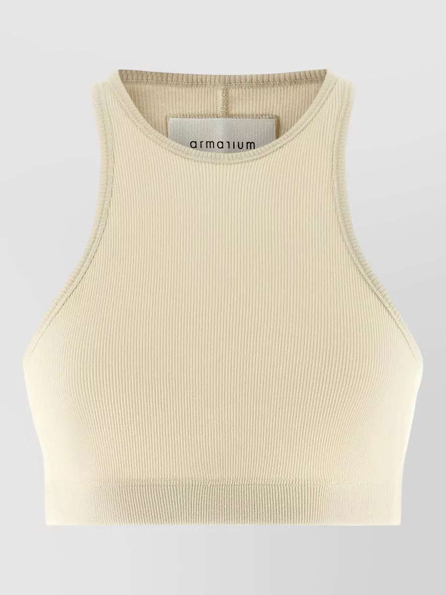 Armarium ribbed cotton sleeveless tank top