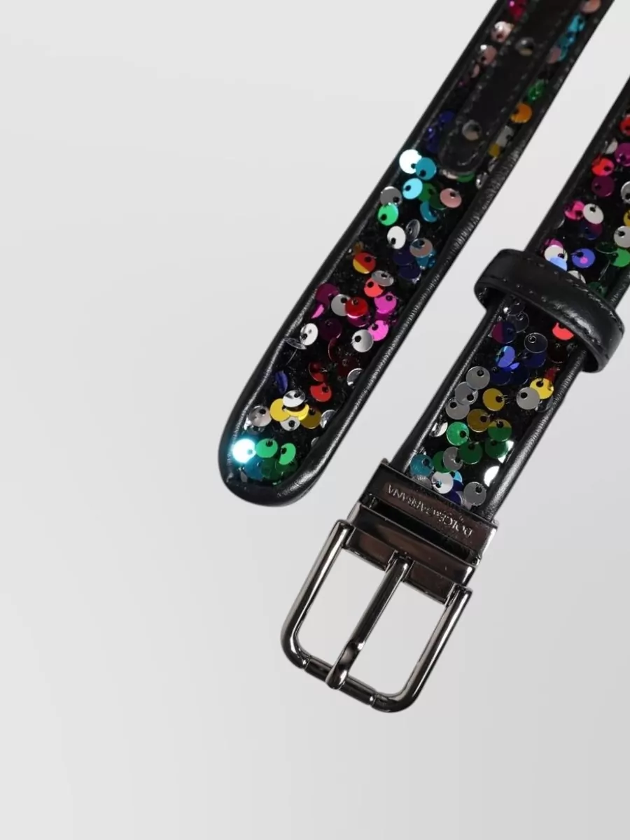 Dolce&Gabbana Sequin Embellished Belt