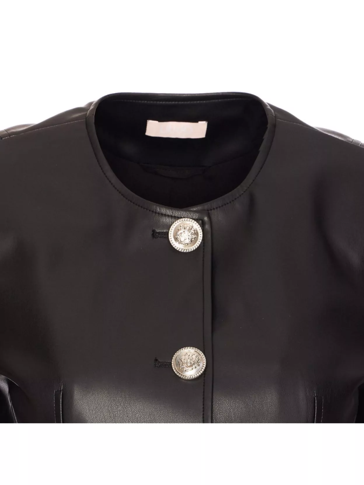 Liu •jo Jacket Crewneck Buttoned Flap Pockets