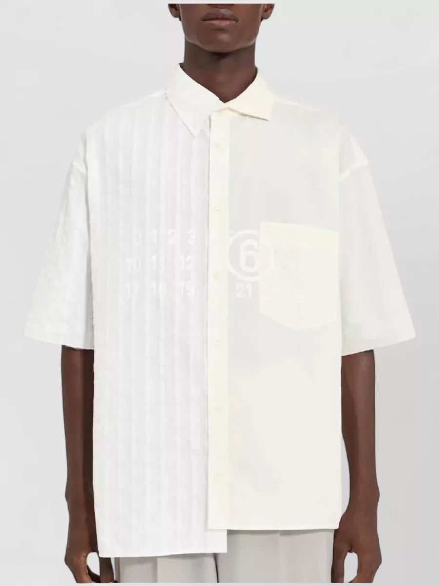 Mm6 Maison Margiela Short Sleeve Shirt Chest Pocket Panels