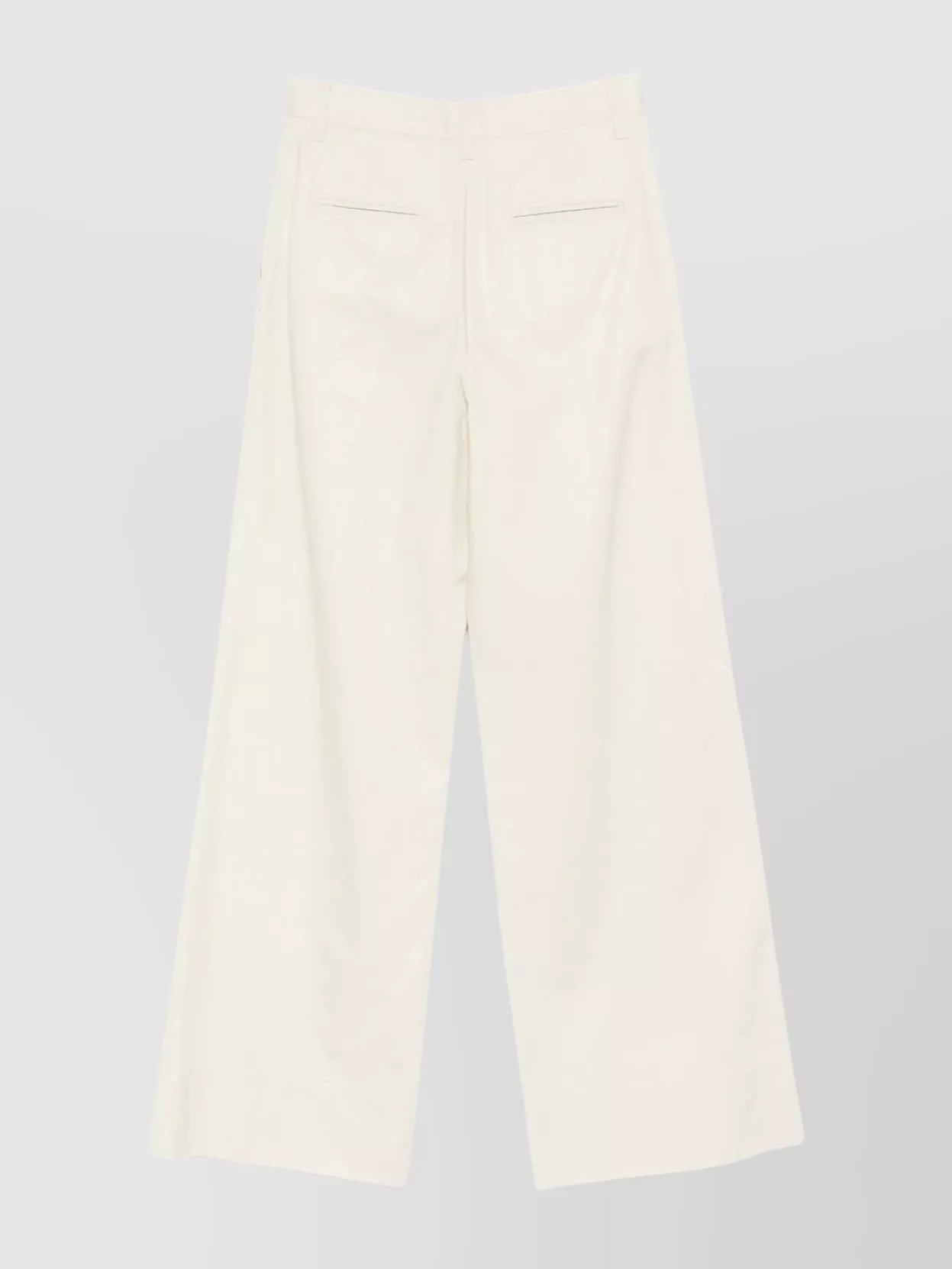 Malo Wide Leg Pleated Trousers And Pockets In Neutral