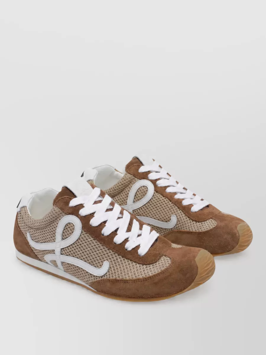 Loewe leather ballet runner 2.0 lace-up sneakers