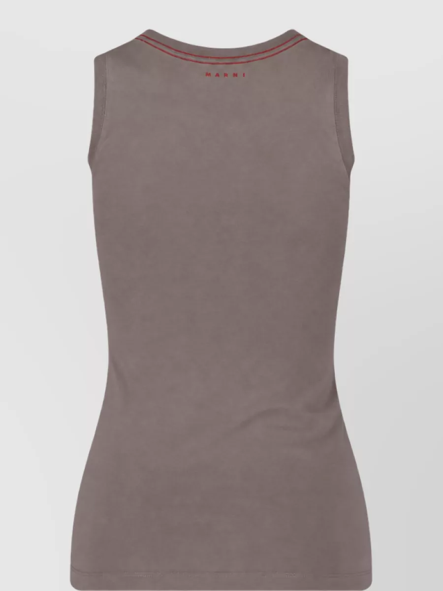 Marni Cotton Long Sleeve Camisole