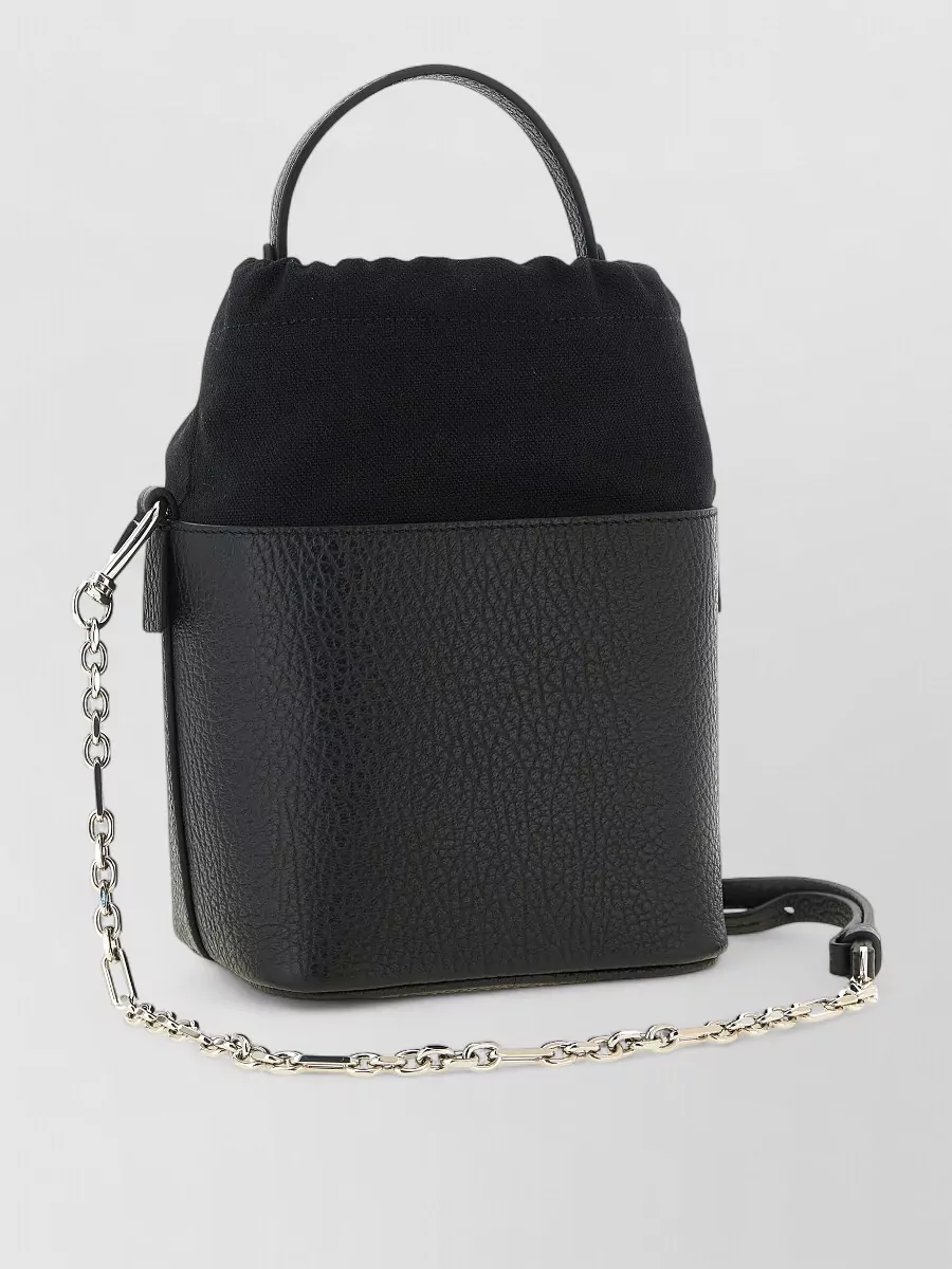 Maison Margiela 5Ac Small Leather Bucket Bag