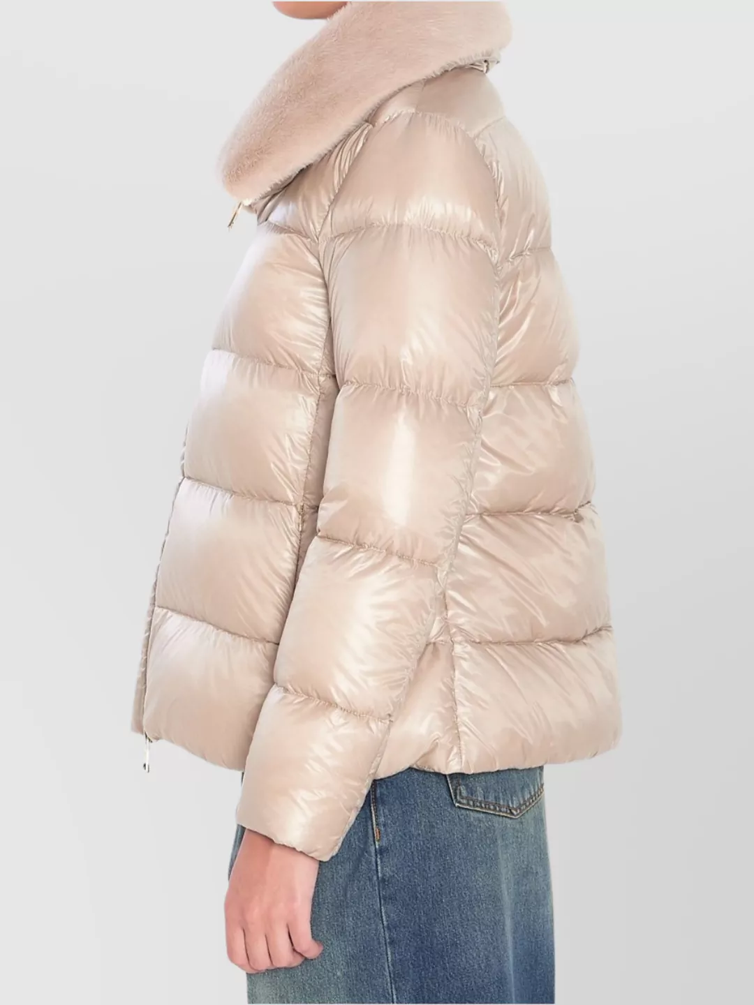 Herno Puffer Coat Fur Collar