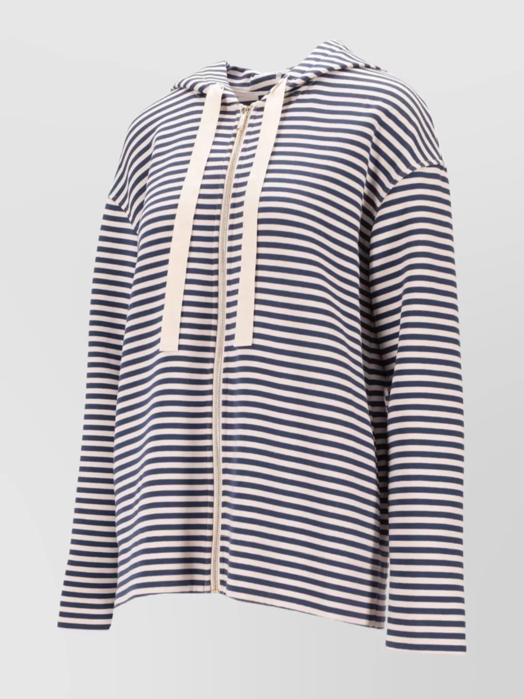 Max Mara Doria Hooded Striped Jersey Jacket