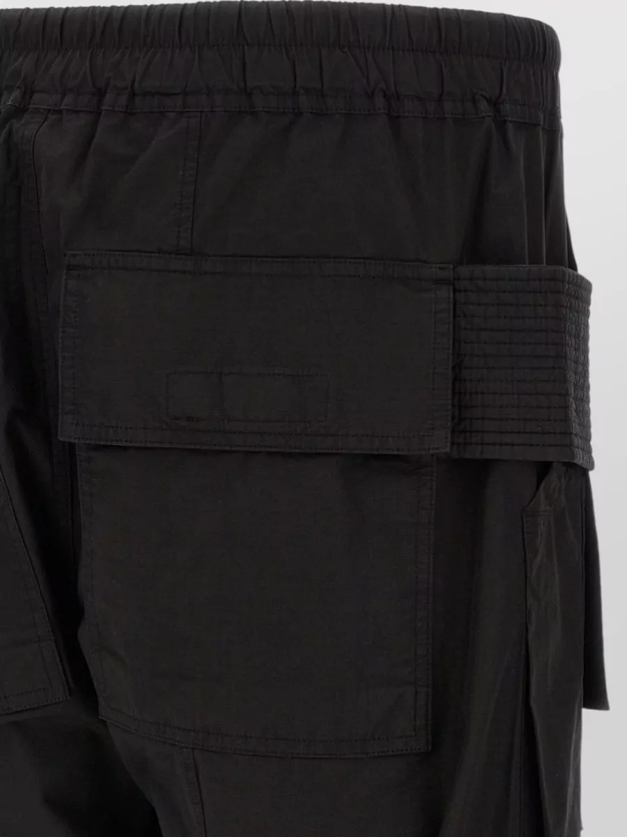 Rick Owens Drkshdw Cotton Creatch Cargo Drawstring Trousers