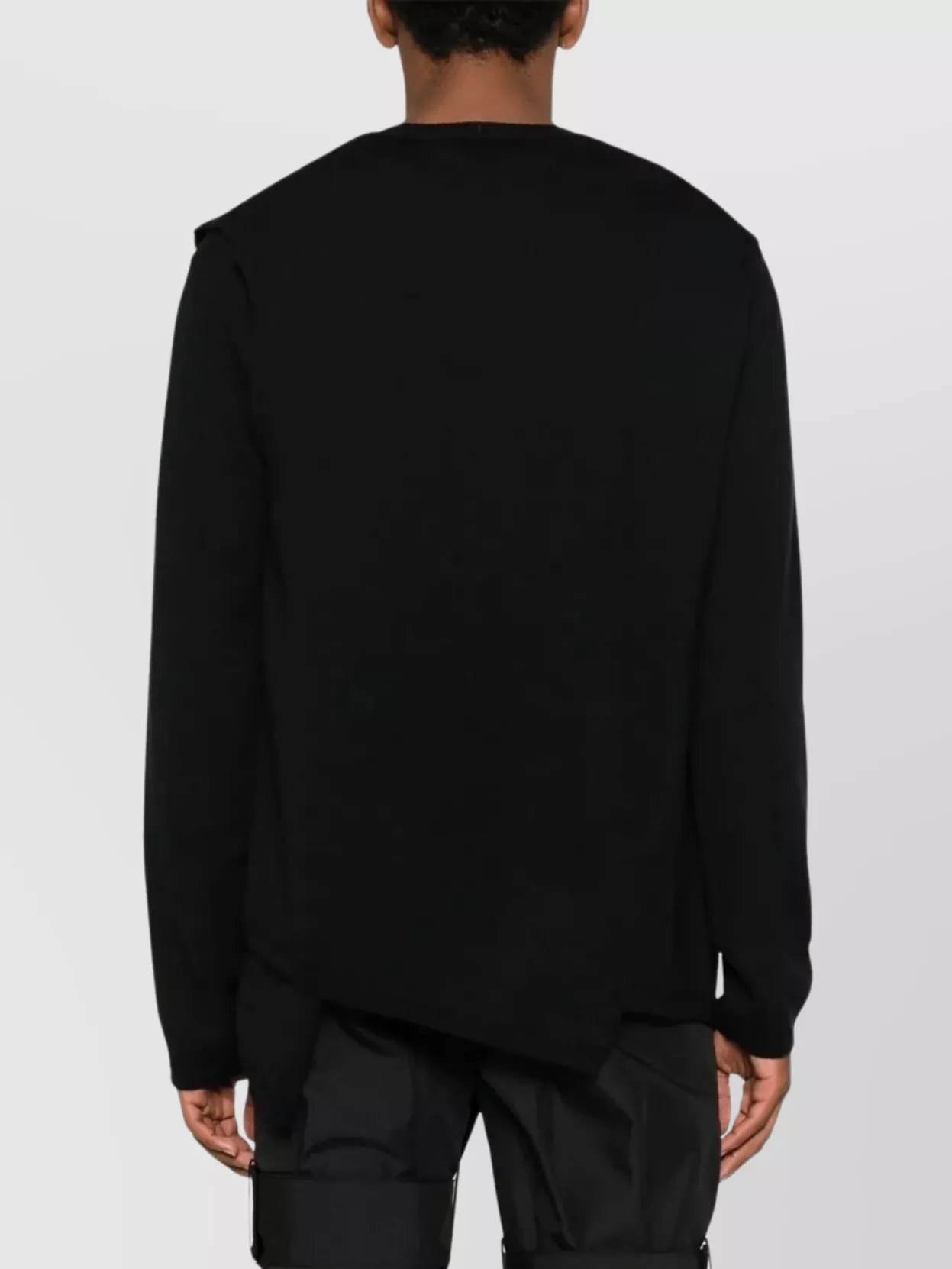 Comme Des Garçons Asymmetric Long Sleeve Knit Top