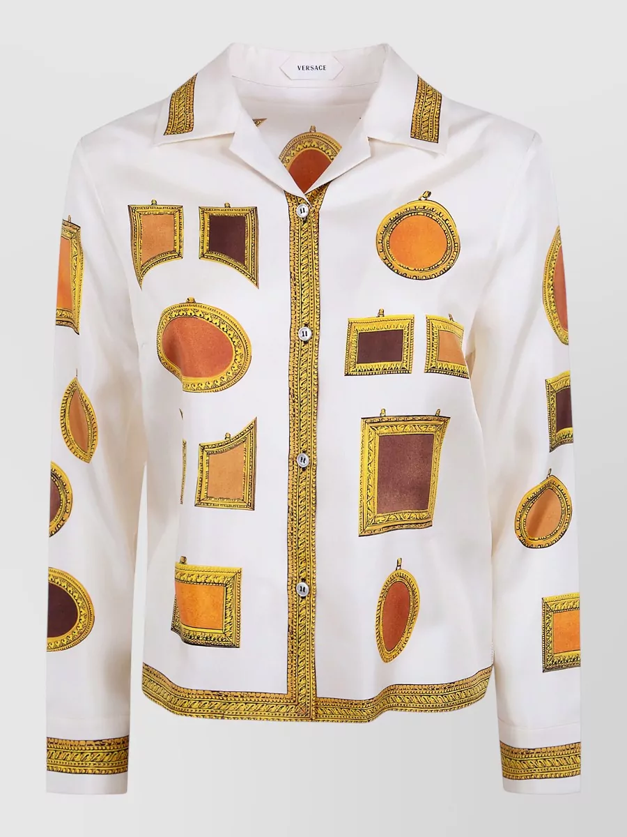 Versace Silk Printed Blazer