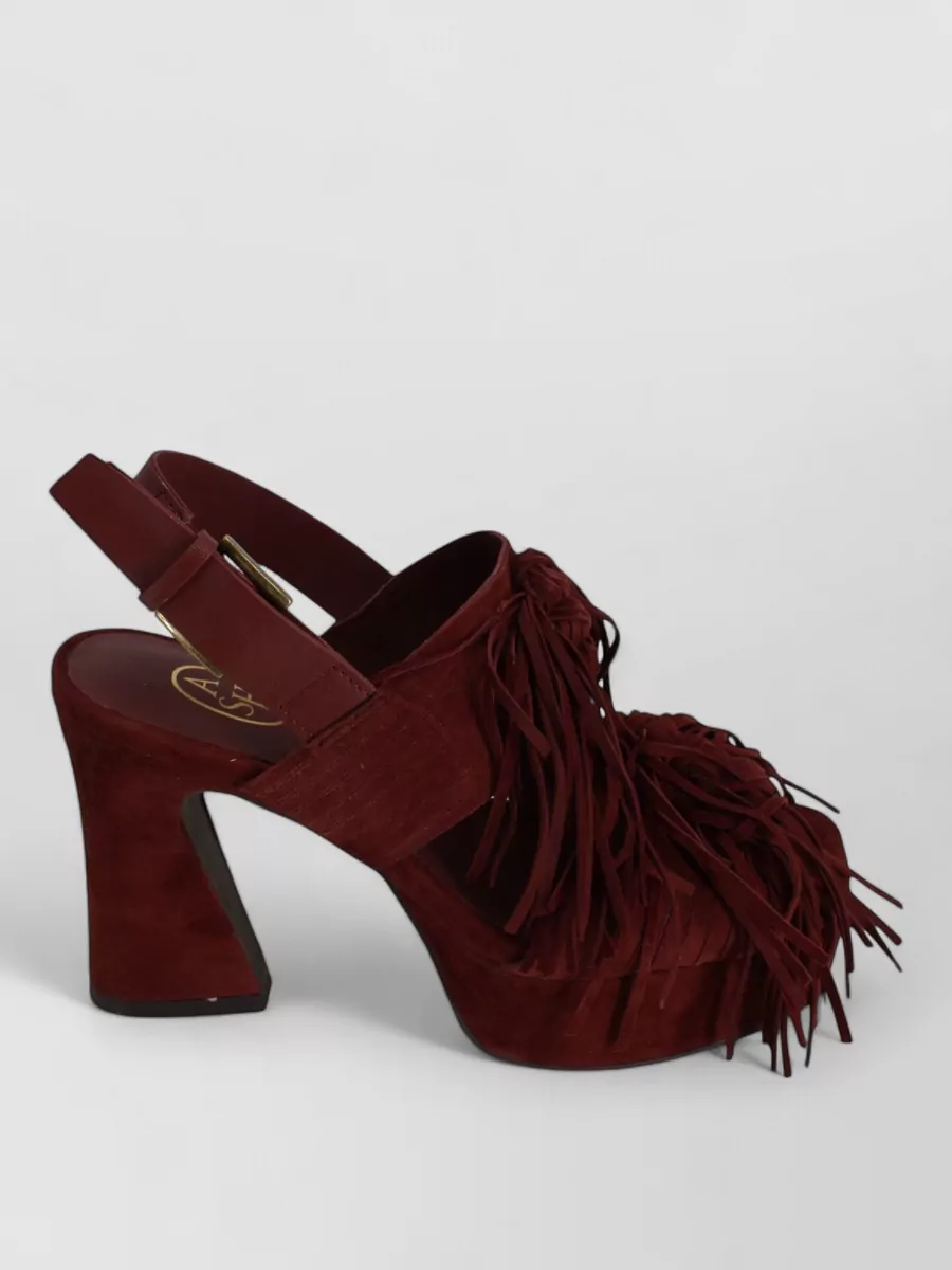 Ash Suede Leather High-Heel Sandals