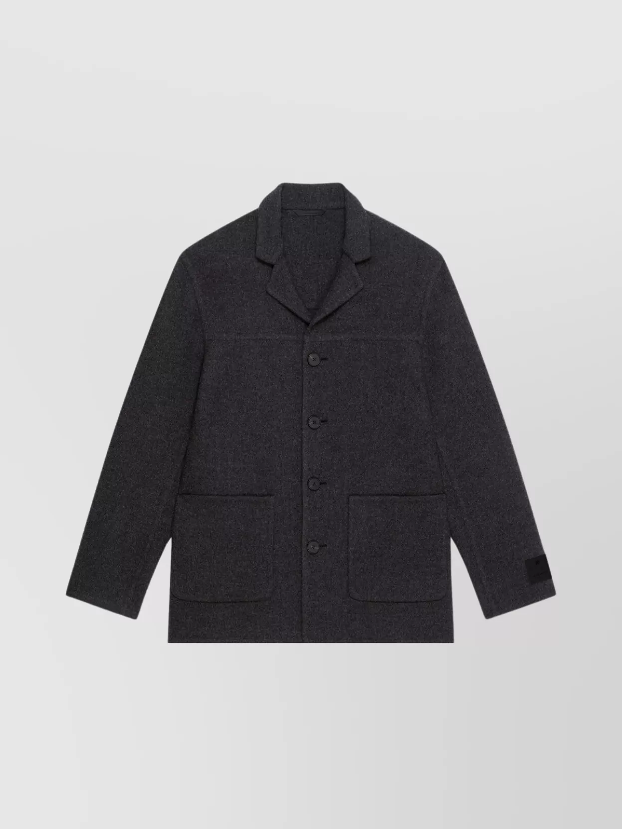 GIVENCHY WOOL CASHMERE BLEND JACKET WITH TEXTURED FABRIC