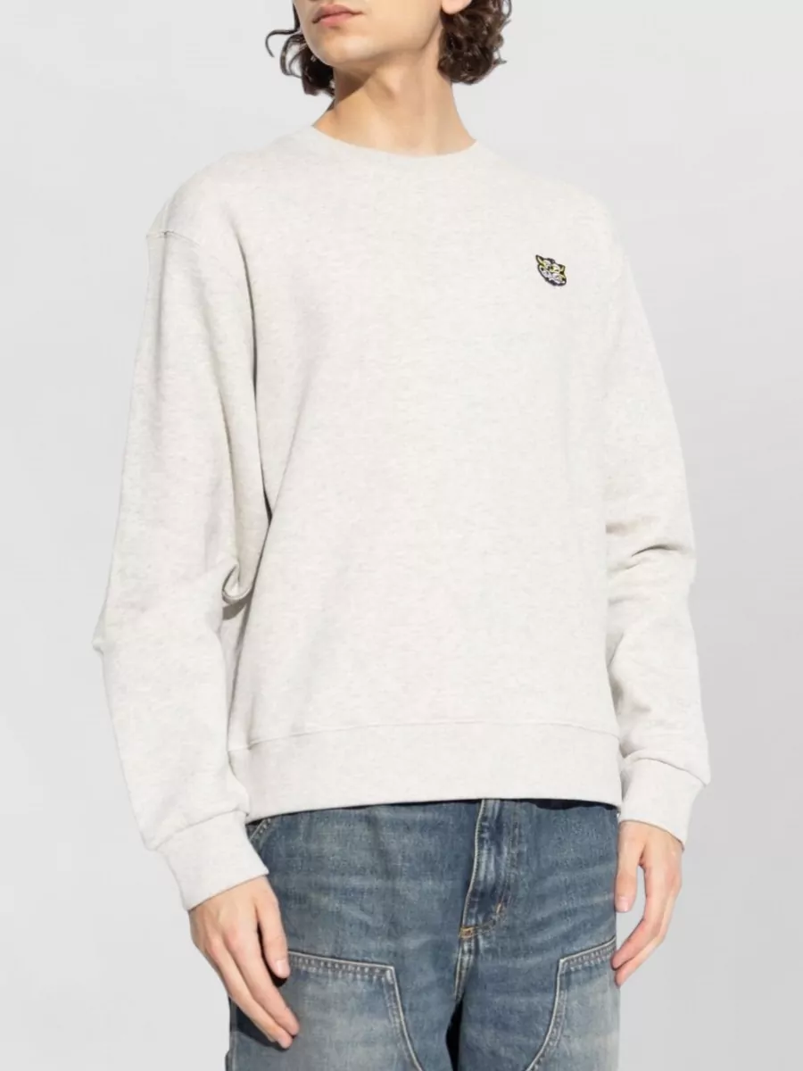 Kenzo Cotton Appliqué Crewneck Sweatshirt