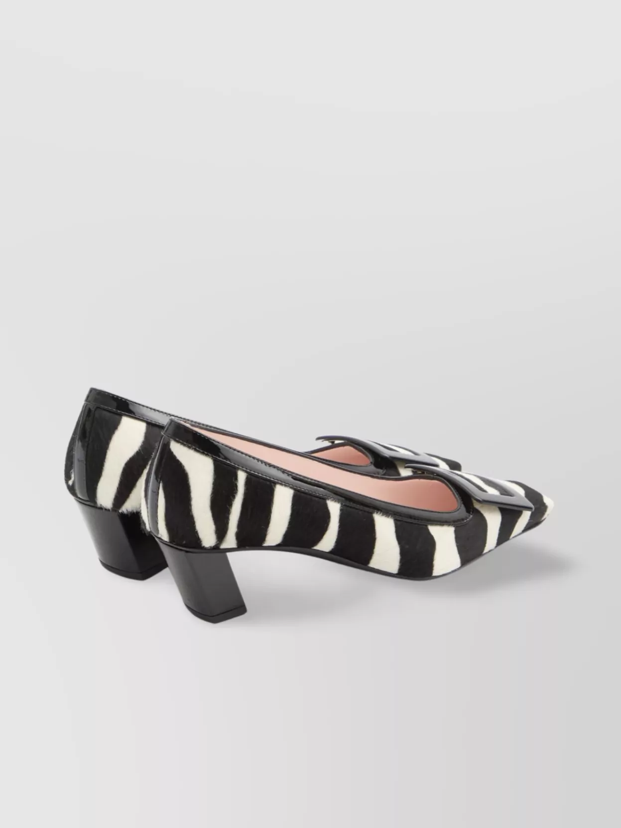 Roger Vivier Pony Zebra Calf Fur Pumps