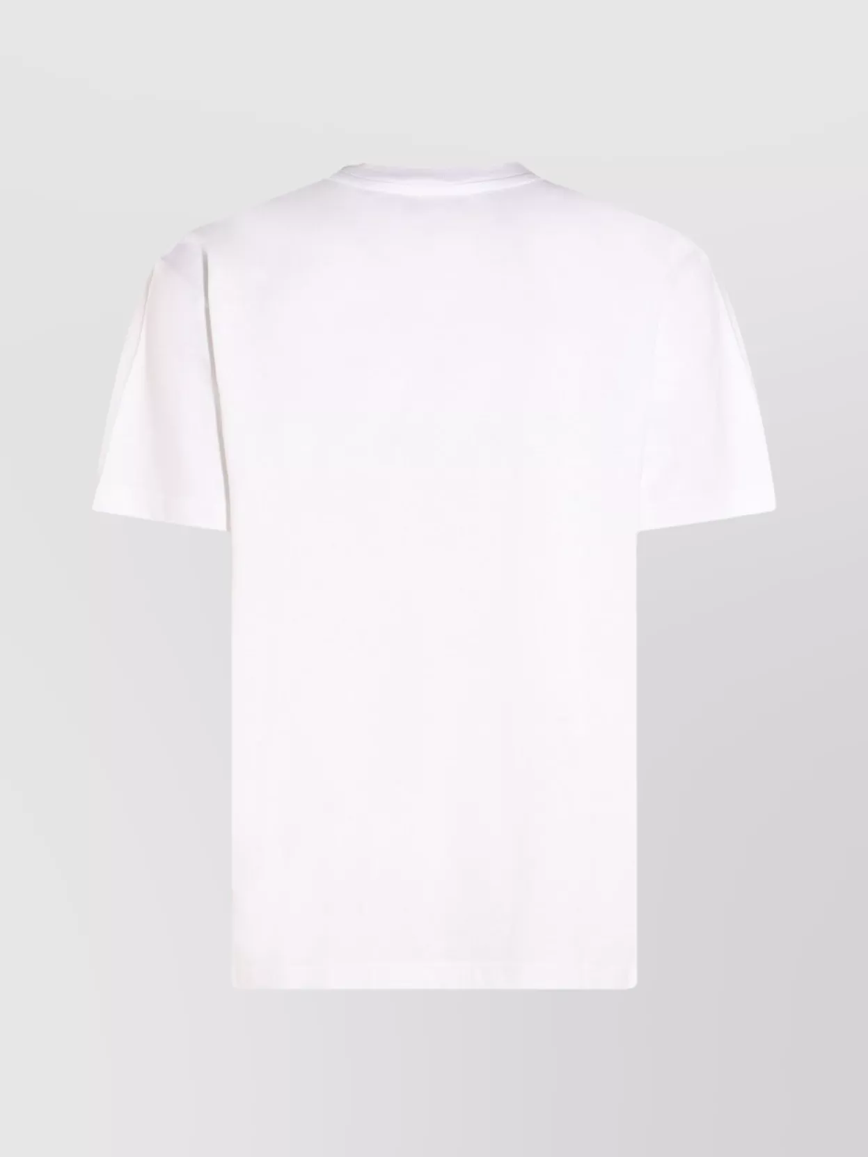 Moschino Cotton T-shirt With Contrasting Logo Detail In White